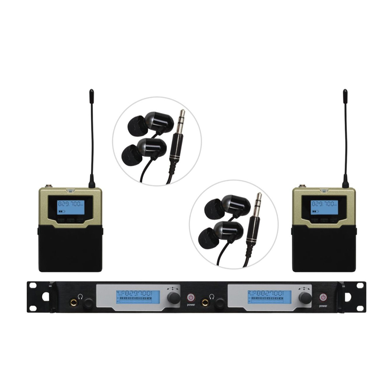 UHF舞台入耳式监听返听系统（双通道）